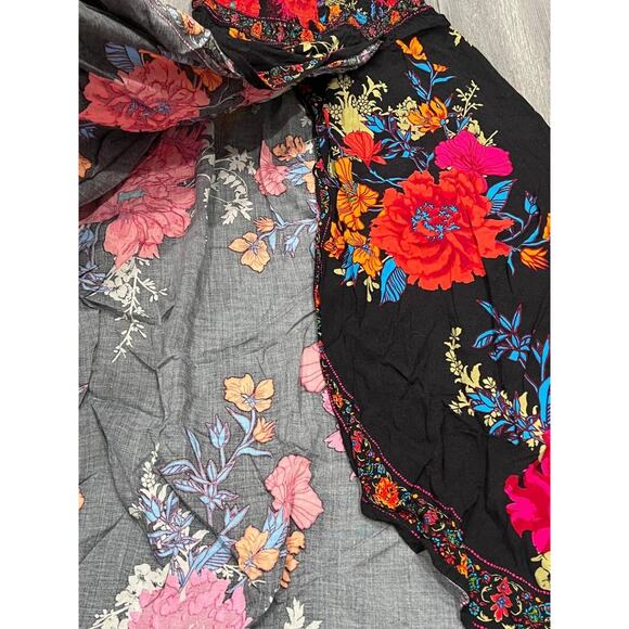 Jealous Tomato Black Floral babydoll preppy Y2K High Low Dress Large A003750 - Picture 8 of 9